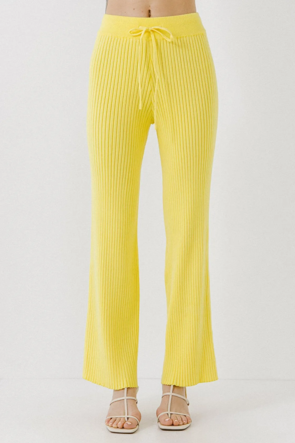 endless_rose__banded_knit_3.webp ENDLESS ROSE Pants | Tops*- Banded Knit Lounge Pants LIME