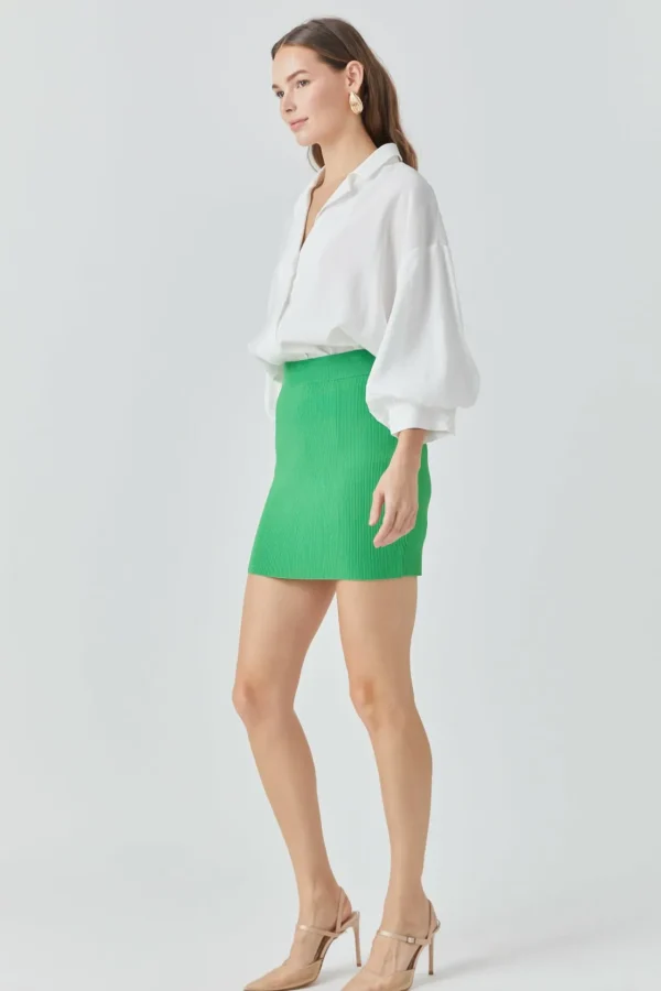 ENDLESS ROSE Matching Sets | Skirts*- Banded Knit Mini