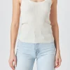 ENDLESS ROSE Tops*- Basic Ribbed Tank Top