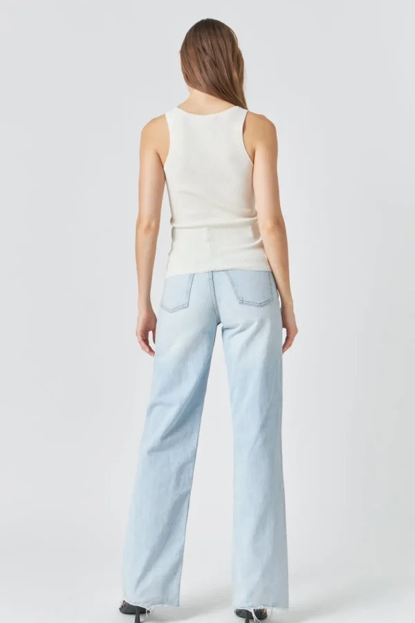 ENDLESS ROSE Tops*- Basic Ribbed Tank Top