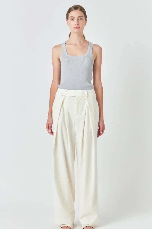 ENDLESS ROSE Tops*- Basic Ribbed Tank Top
