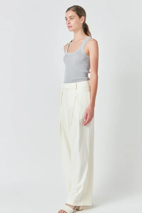 ENDLESS ROSE Tops*- Basic Ribbed Tank Top