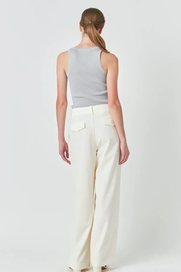 ENDLESS ROSE Tops*- Basic Ribbed Tank Top