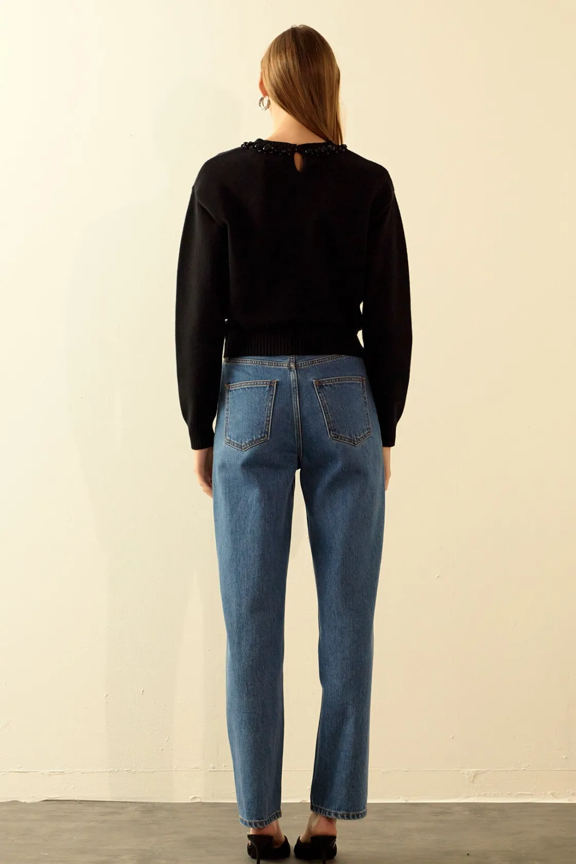 endless_rose__beaded_swea_2.webp ENDLESS ROSE Sweaters & Knits | Tops*- Beaded Sweater BLACK