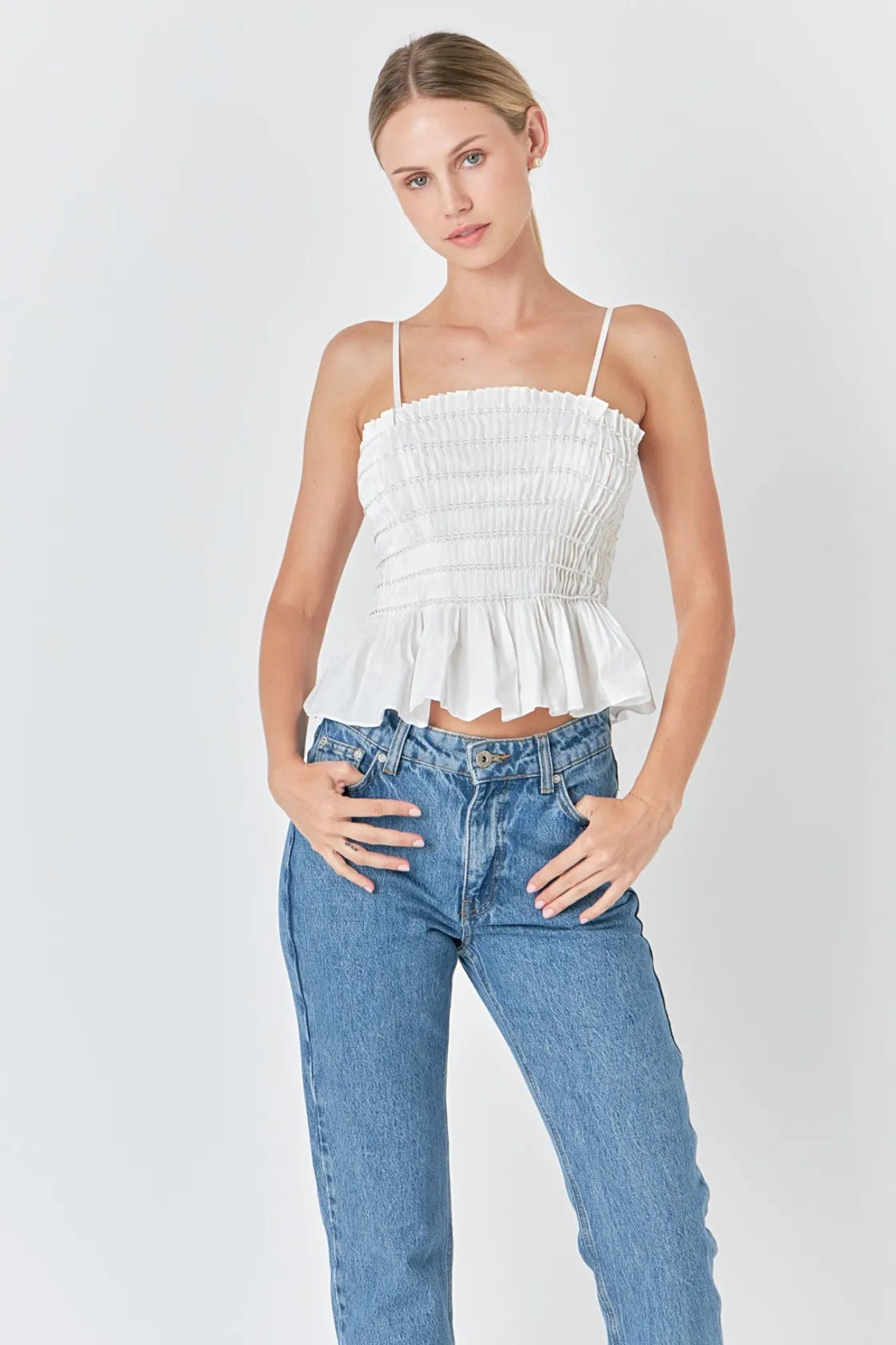 endless_rose__beaded_top_3.webp ENDLESS ROSE Tops*- Beaded Top WHITE