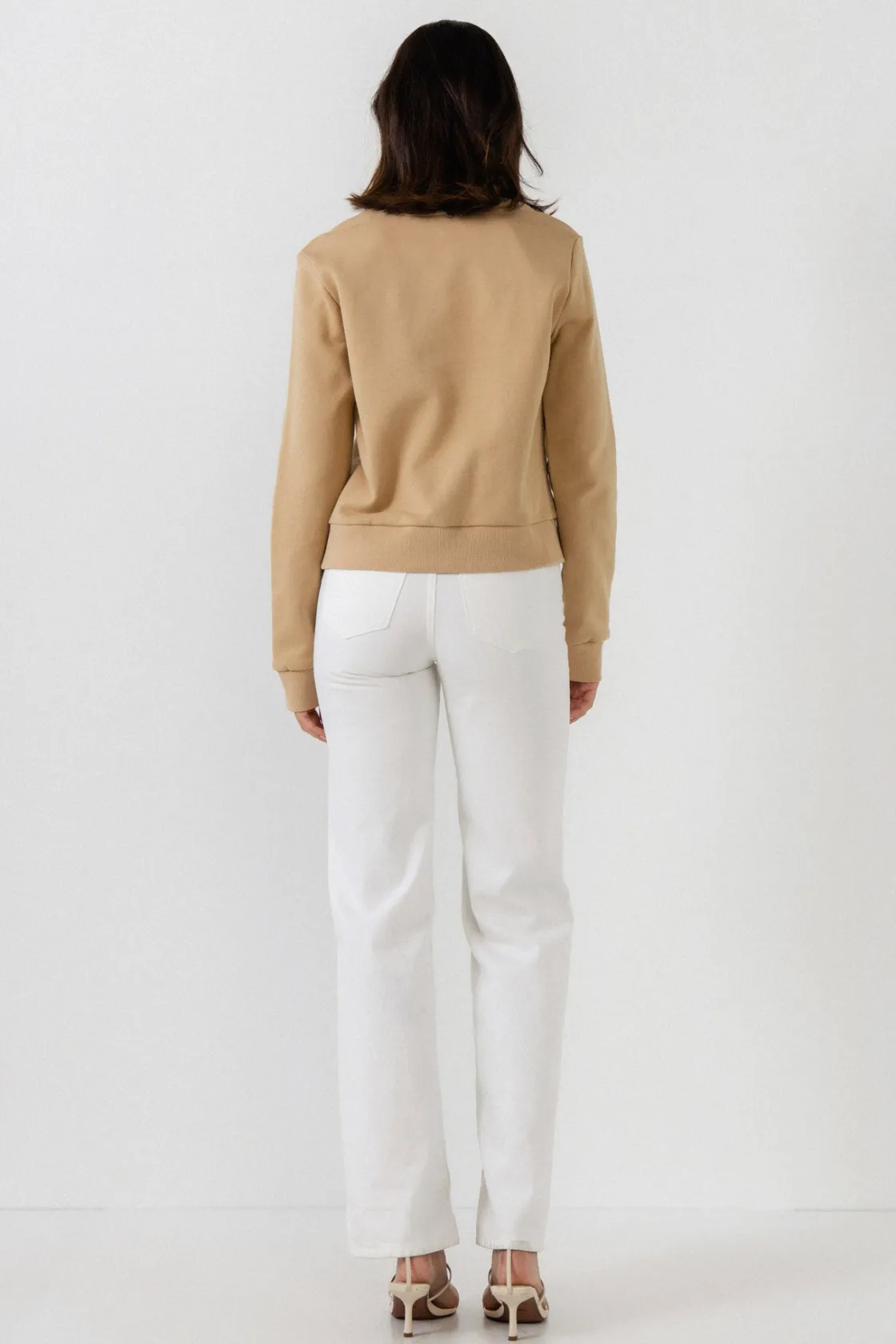 endless_rose__beads_lette_7.webp ENDLESS ROSE Tops*- Beads Lettering Patch Sweatshirt