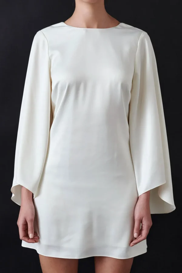 ENDLESS ROSE White Dresses | Tops*- Bell-Sleeve Mini Dress WHITE