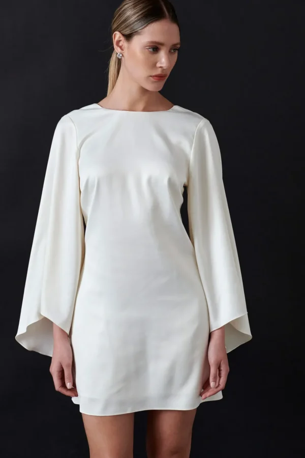 ENDLESS ROSE White Dresses | Tops*- Bell-Sleeve Mini Dress WHITE