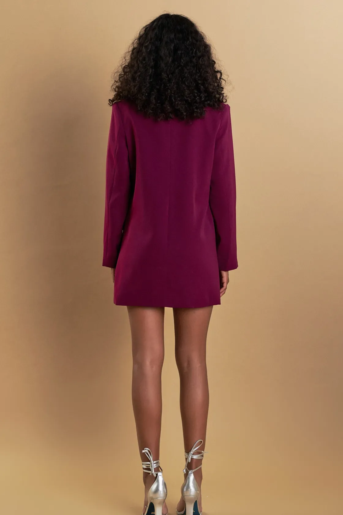 endless_rose__belted_blaz_3.webp ENDLESS ROSE Blazers | Tops*- Belted Blazer WINE