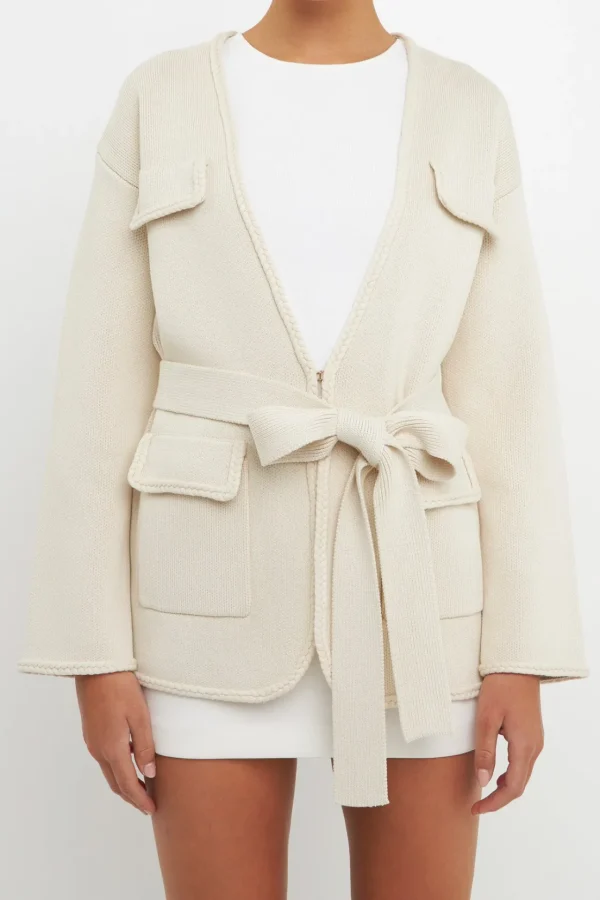 ENDLESS ROSE Sweaters & Knits*- Belted Cardigan