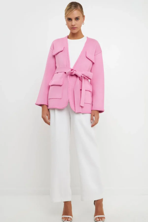 ENDLESS ROSE Sweaters & Knits*- Belted Cardigan