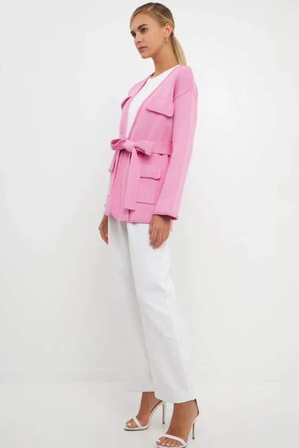 ENDLESS ROSE Sweaters & Knits*- Belted Cardigan