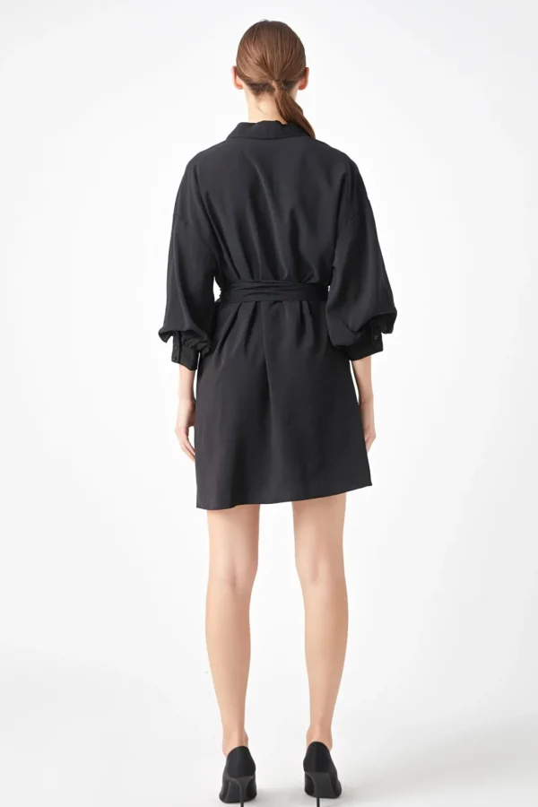 ENDLESS ROSE White Dresses | Tops*- Belted Mini Shirt Dress