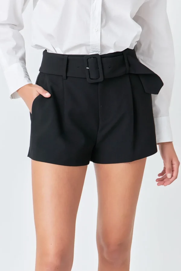 ENDLESS ROSE Shorts & Skorts | Tops*- Belted Mini Shorts