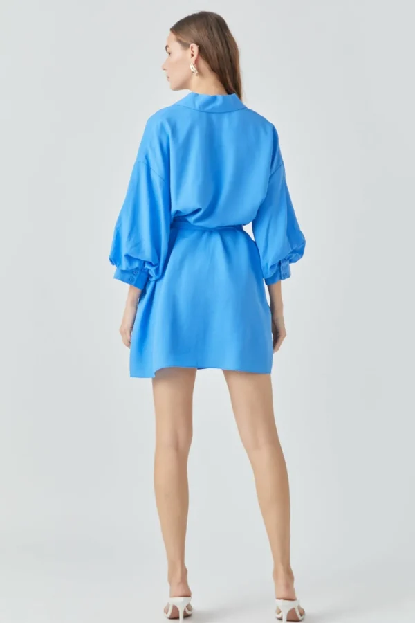 ENDLESS ROSE White Dresses | Tops*- Belted Mini Shirt Dress