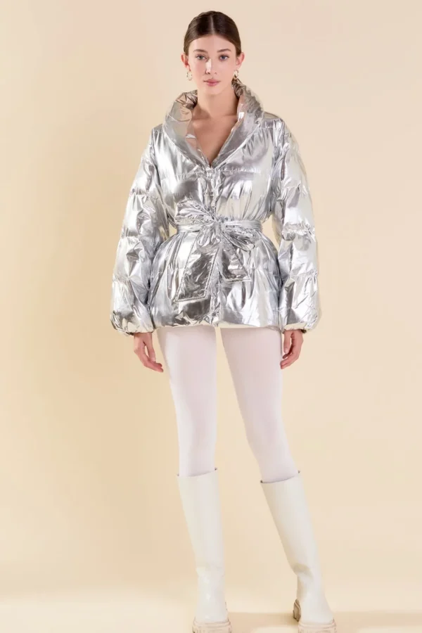 ENDLESS ROSE Jackets & Coats | Tops*- Belted Puffer Jacket