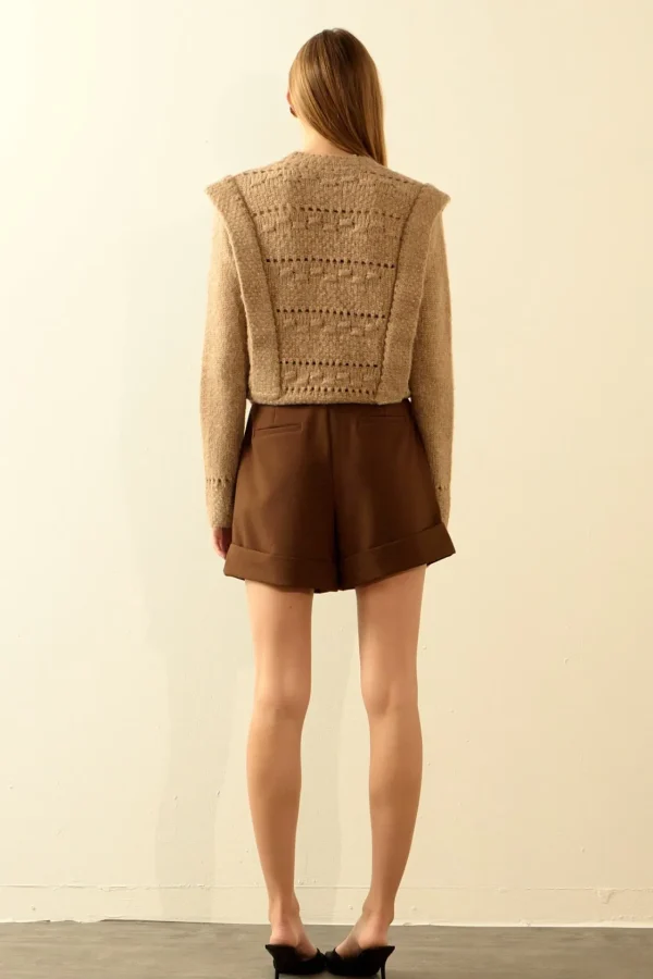 ENDLESS ROSE Shorts & Skorts | Tops*- Belted Shorts Trousers ESPRESSO