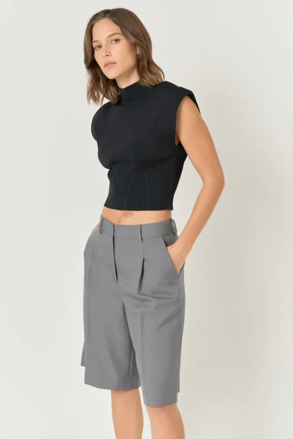 ENDLESS ROSE Shorts & Skorts | Tops*- Bermuda Shorts GREY