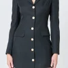ENDLESS ROSE Blazers | Tops*- Blazer Buttoned Mini Dress BLACK