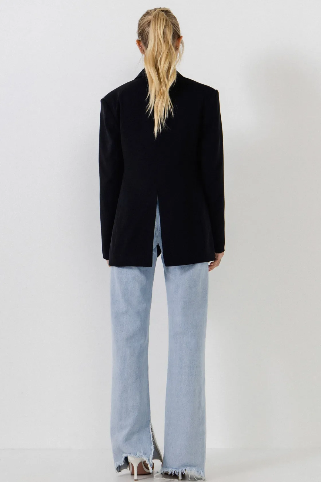 endless_rose__blazer_with_2.webp ENDLESS ROSE Blazers | Tops*- Blazer With Buttons BLACK