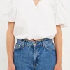ENDLESS ROSE Tops*- Blouson Top with Back Spaghetti Closure IVORY