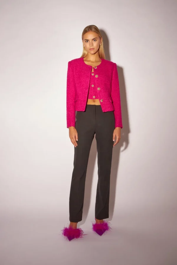 ENDLESS ROSE Matching Sets | Jackets & Coats*- Boucle Jacket BERRY