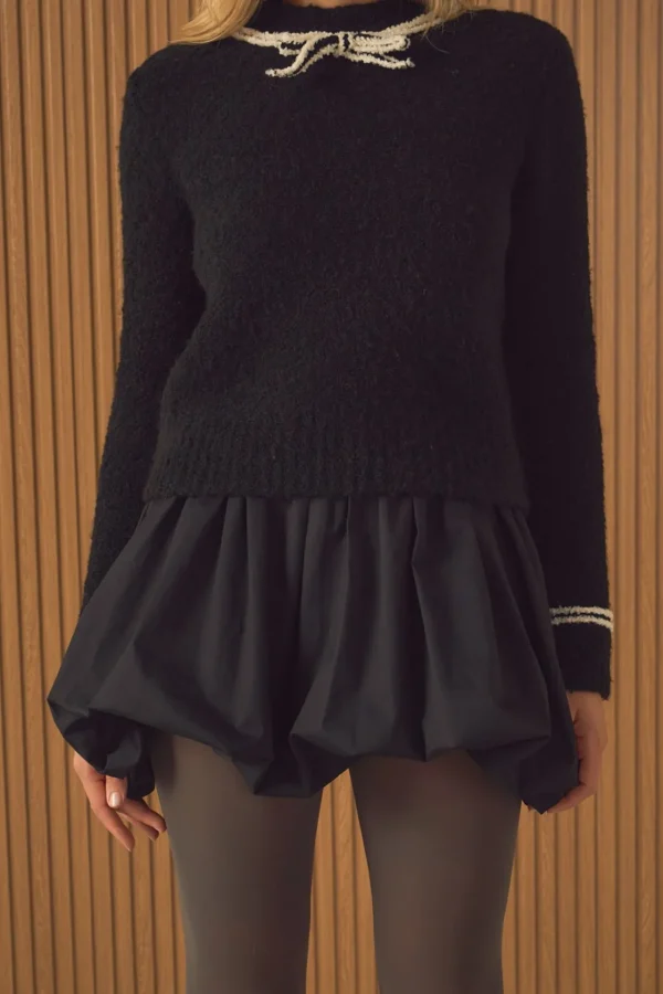 ENDLESS ROSE Sweaters & Knits | Tops*- Boucle Knit Sweater BLACK