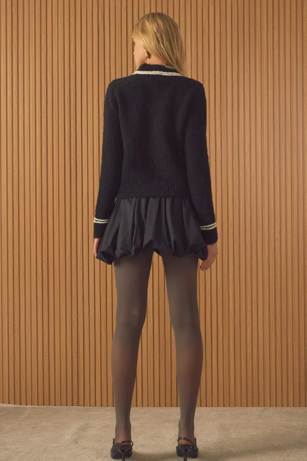 ENDLESS ROSE Sweaters & Knits | Tops*- Boucle Knit Sweater BLACK