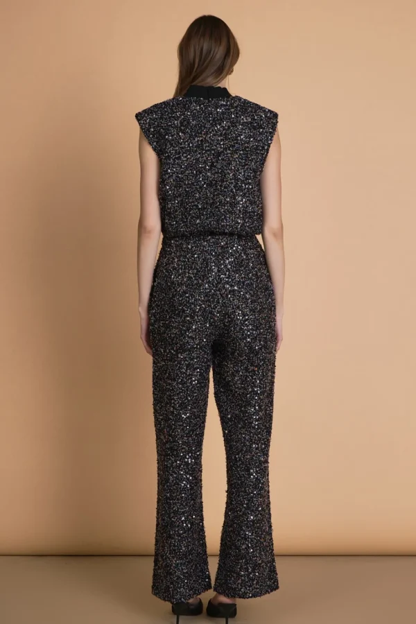ENDLESS ROSE Matching Sets | Pants*- Boucle Tweed Pants BLACKMULTI