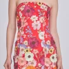 ENDLESS ROSE Floral Dresses | Tops*- Bouquet Floral Embroide Mini Dress RED