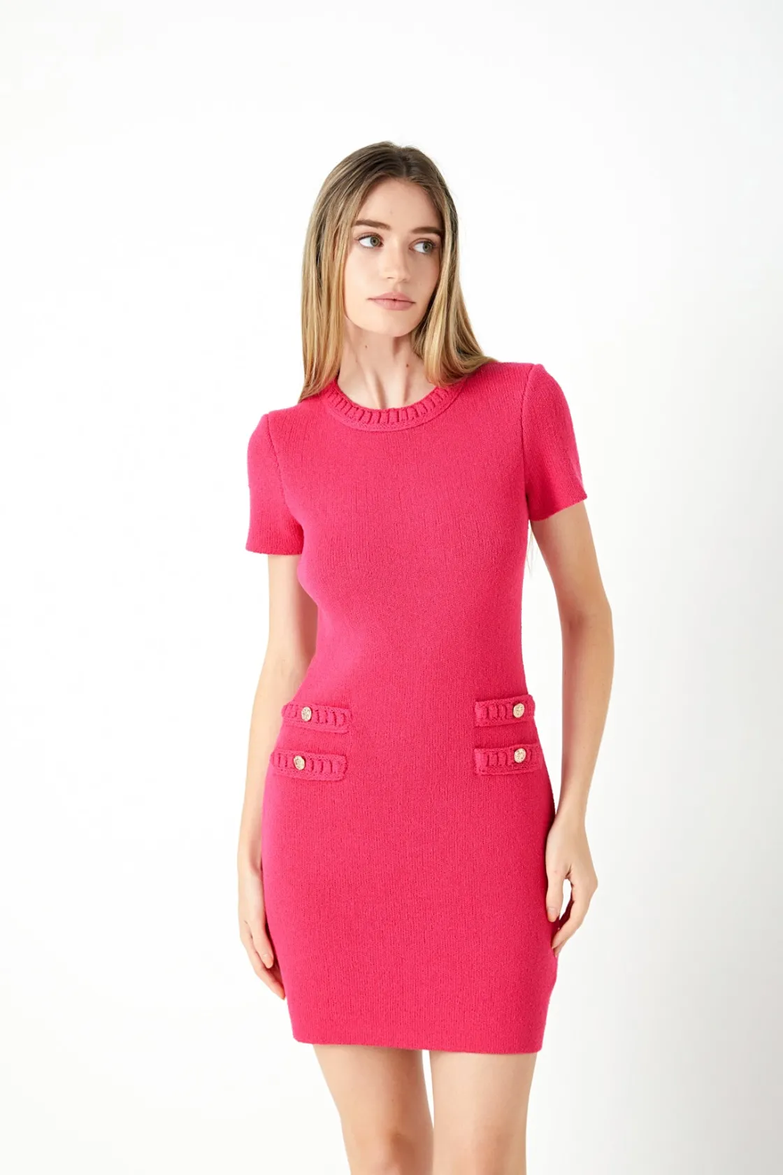 endless_rose__braided_min_13.webp ENDLESS ROSE Knit Dresses | Sweaters & Knits*- Braided Mini Knit Dress