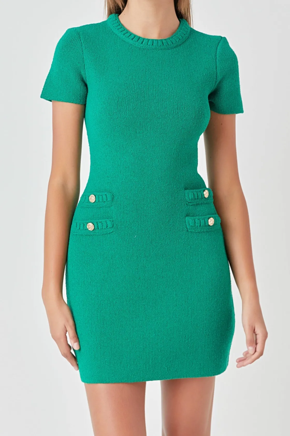 endless_rose__braided_min_5.webp ENDLESS ROSE Knit Dresses | Sweaters & Knits*- Braided Mini Knit Dress