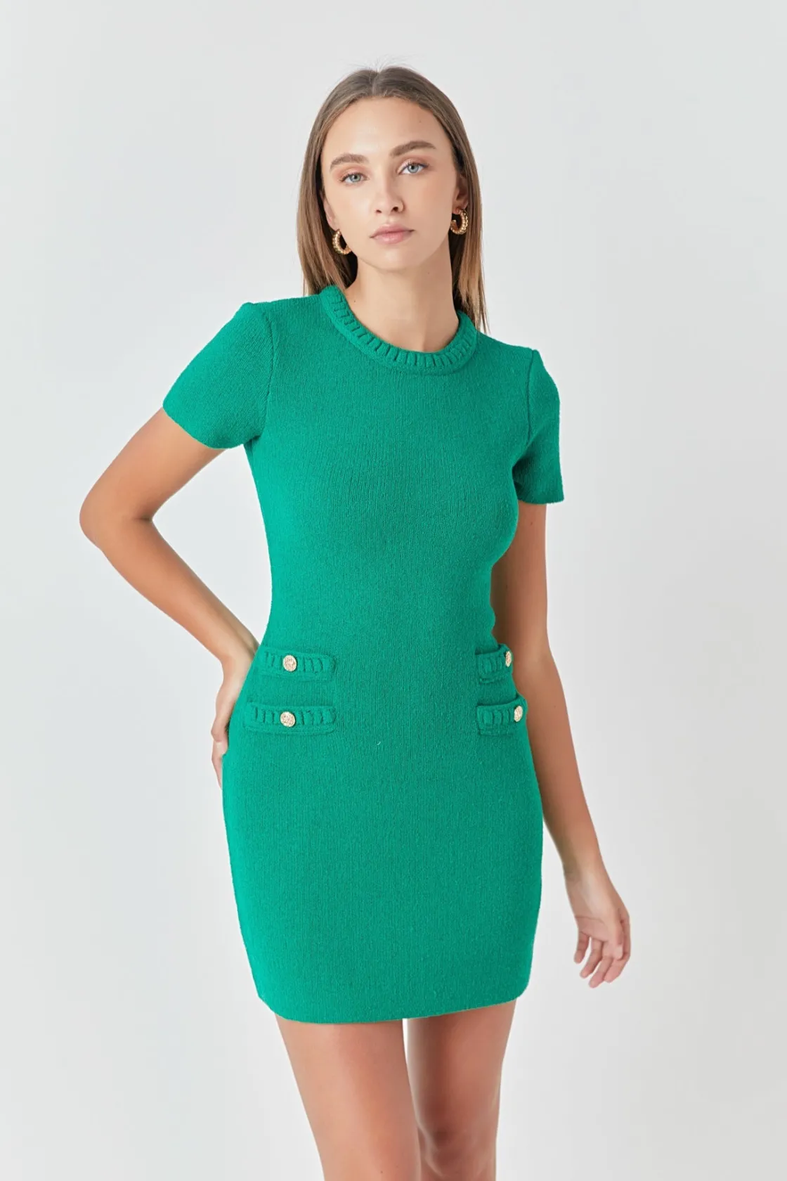 endless_rose__braided_min_8.webp ENDLESS ROSE Knit Dresses | Sweaters & Knits*- Braided Mini Knit Dress