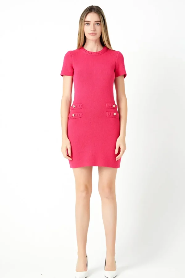 ENDLESS ROSE Knit Dresses | Sweaters & Knits*- Braided Mini Knit Dress