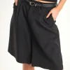 ENDLESS ROSE Shorts & Skorts | Tops*- Brynn Bermuda Shorts BLACK
