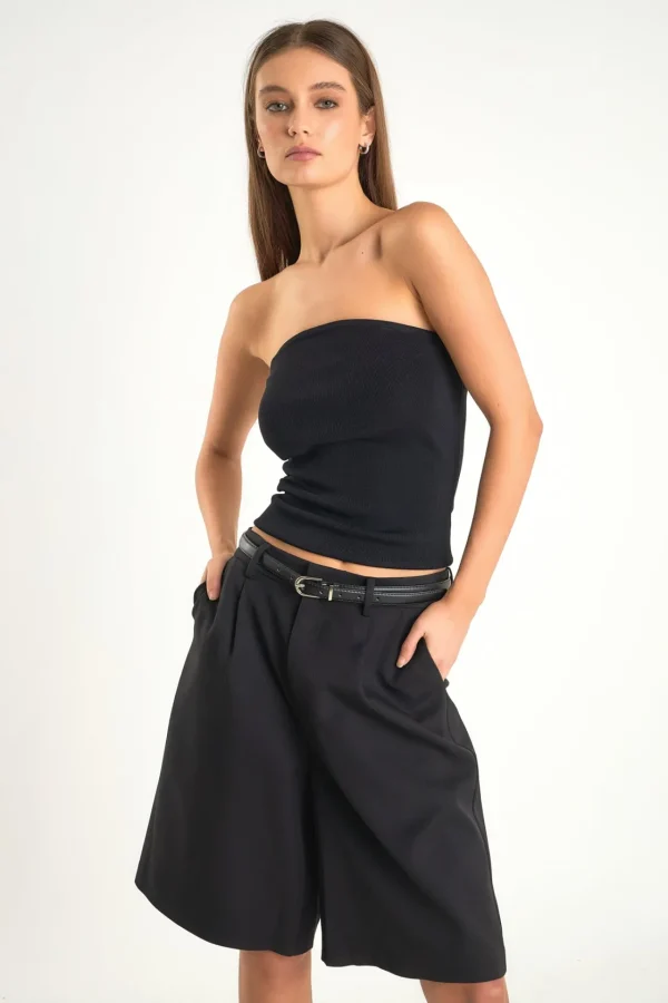 ENDLESS ROSE Shorts & Skorts | Tops*- Brynn Bermuda Shorts BLACK