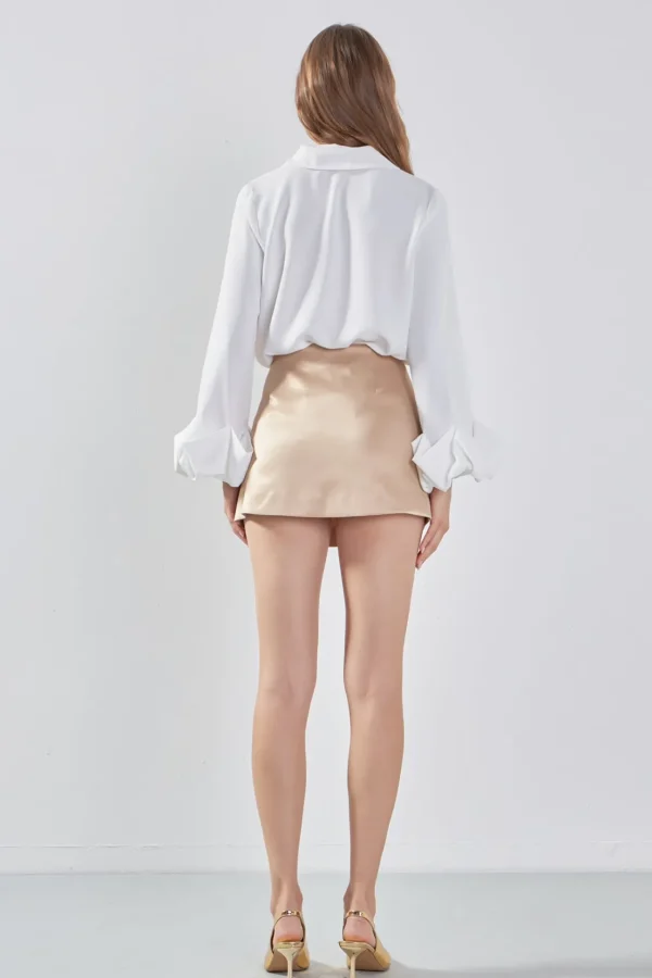 ENDLESS ROSE Shirts & Blouses | Tops*- Bubble Accent Dress Shirt