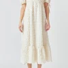 ENDLESS ROSE White Dresses | Tops*- Bubble Puff Sleeve Maxi Dress