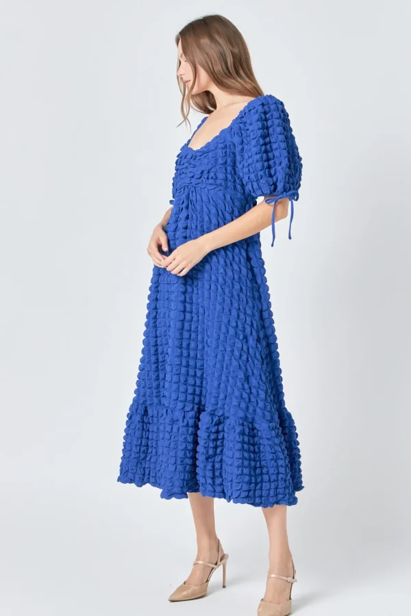 ENDLESS ROSE White Dresses | Tops*- Bubble Puff Sleeve Maxi Dress