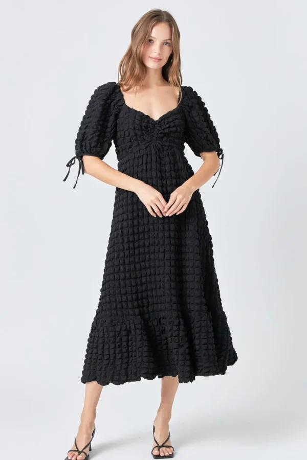 ENDLESS ROSE White Dresses | Tops*- Bubble Puff Sleeve Maxi Dress