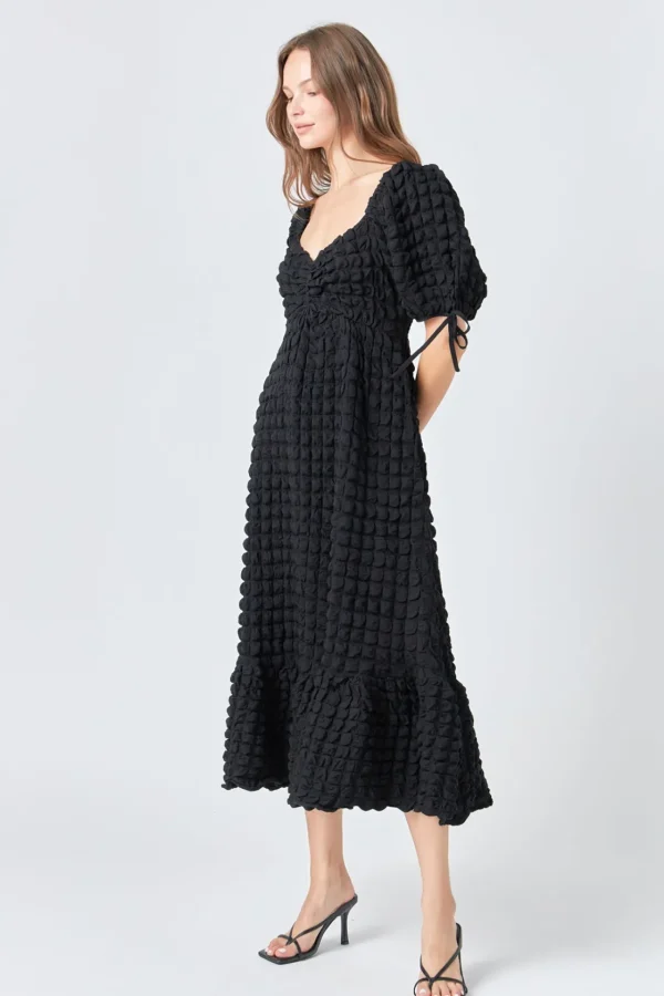 ENDLESS ROSE White Dresses | Tops*- Bubble Puff Sleeve Maxi Dress