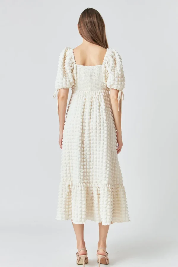 ENDLESS ROSE White Dresses | Tops*- Bubble Puff Sleeve Maxi Dress