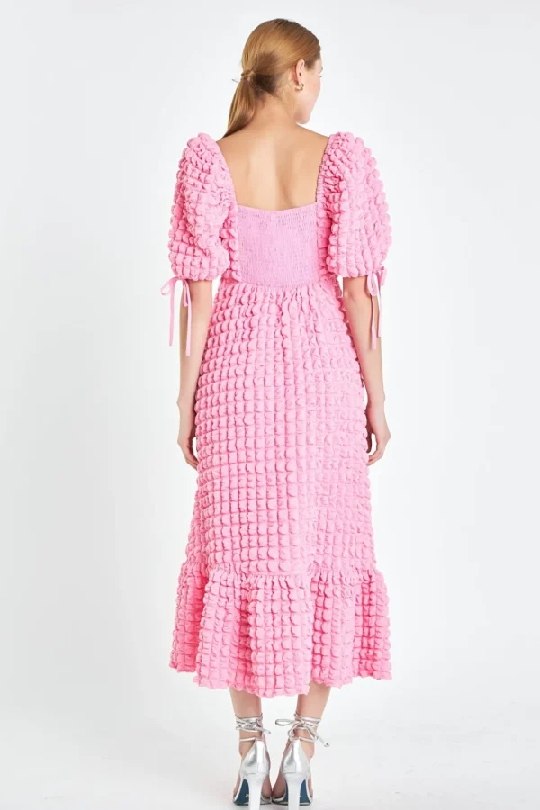 ENDLESS ROSE White Dresses | Tops*- Bubble Puff Sleeve Maxi Dress