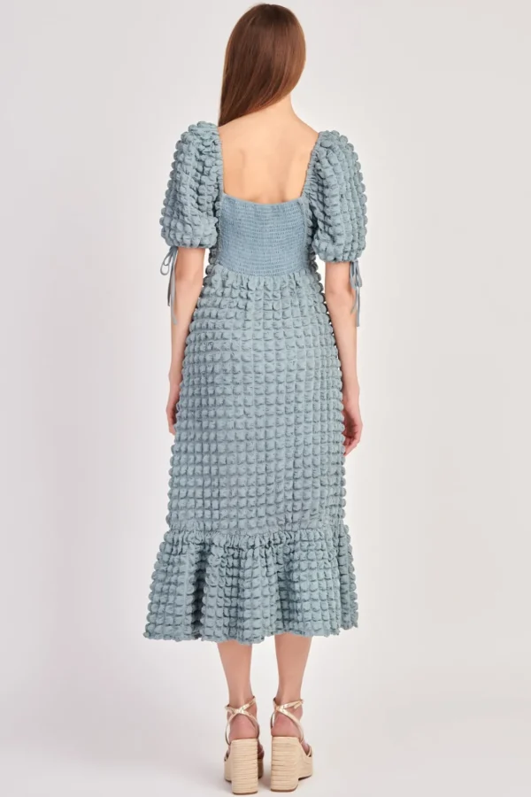 ENDLESS ROSE White Dresses | Tops*- Bubble Puff Sleeve Maxi Dress