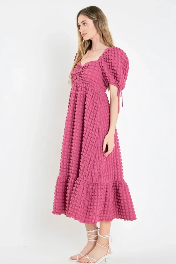 ENDLESS ROSE White Dresses | Tops*- Bubble Puff Sleeve Maxi Dress