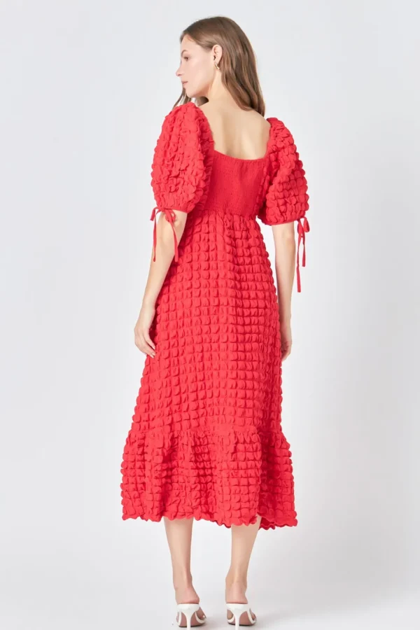 ENDLESS ROSE White Dresses | Tops*- Bubble Puff Sleeve Maxi Dress
