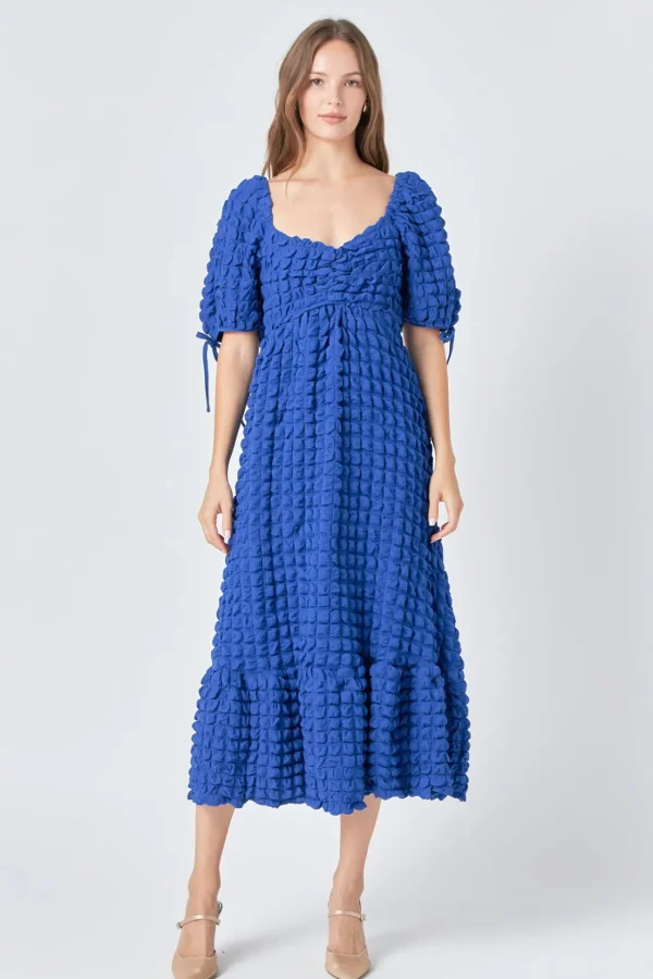 ENDLESS ROSE White Dresses | Tops*- Bubble Puff Sleeve Maxi Dress