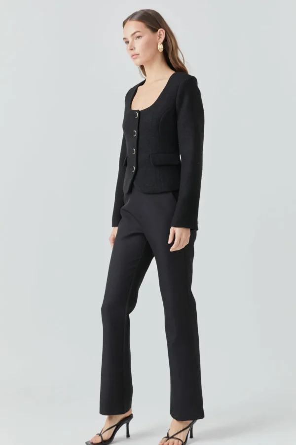 ENDLESS ROSE Jackets & Coats | Tops*- Button Up Tweed Jacket