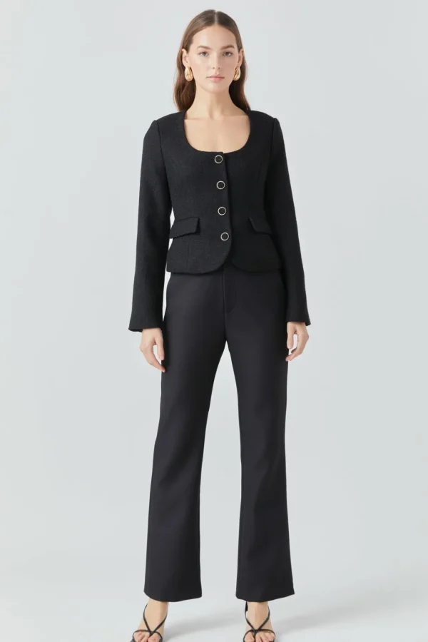 ENDLESS ROSE Jackets & Coats | Tops*- Button Up Tweed Jacket