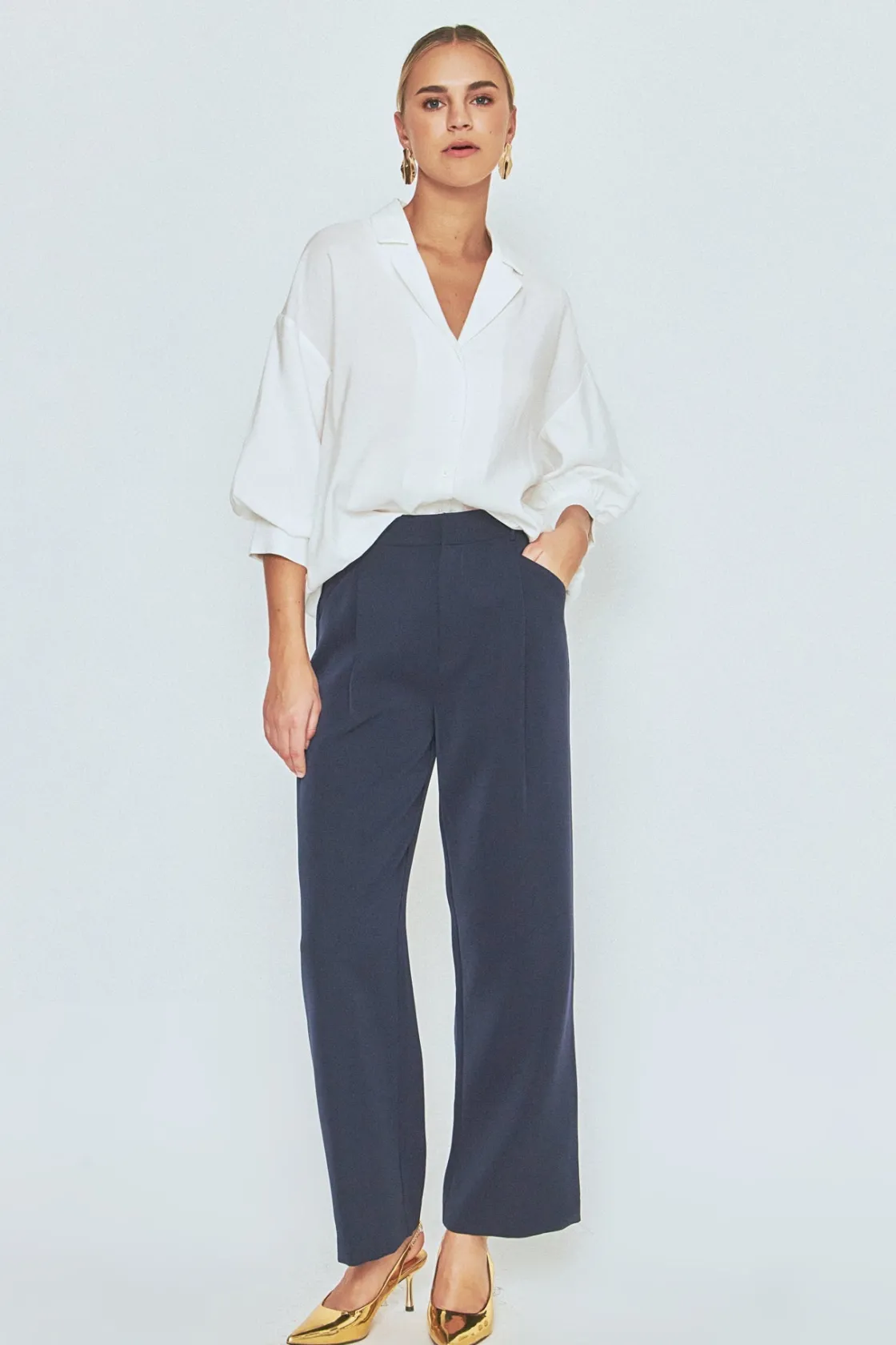 endless_rose__buttonup_co_1.webp ENDLESS ROSE Shirts & Blouses | Tops*- Button-Up Collared Shirt